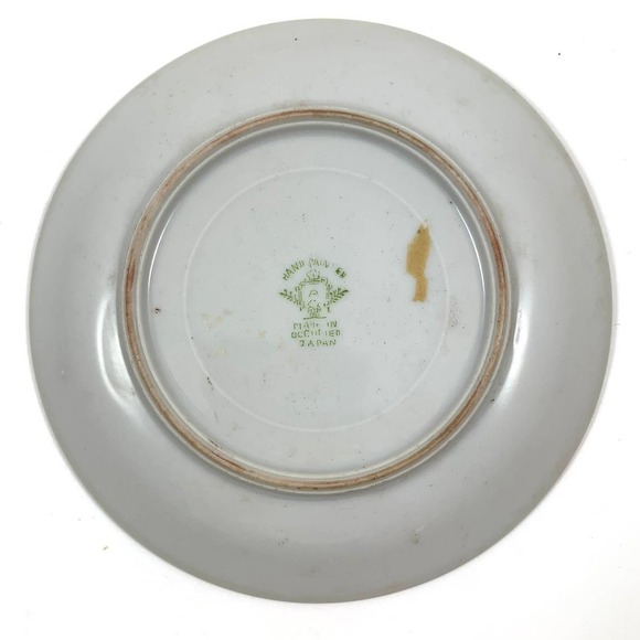 Antique 1940's Japanese hand painted small plate / tray - Picture 9 of 10